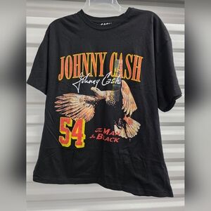 Jonnhy Cash Black Graphic Tee